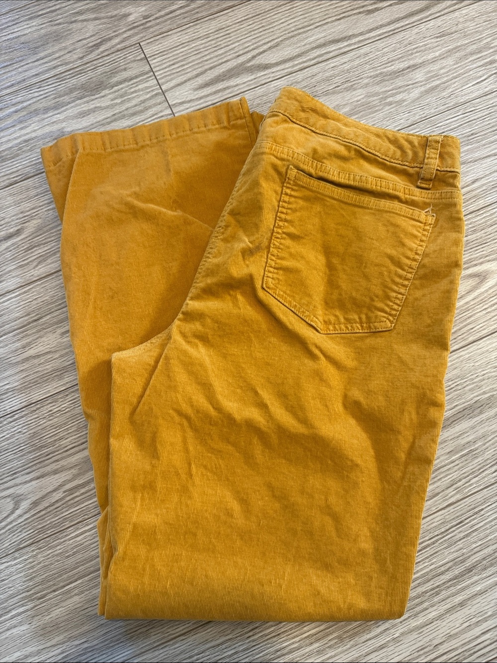 Lands' End Mustard Yellow Corduroy Pants